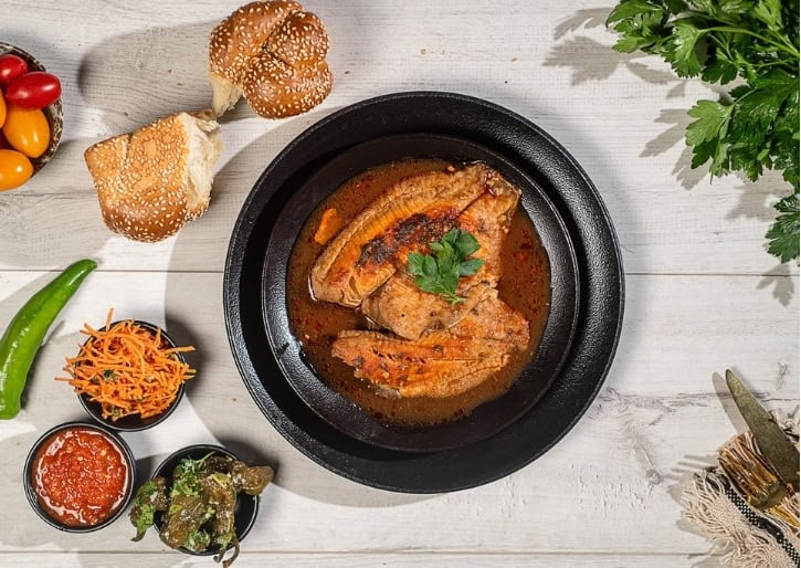 דג מושט ברוטב מרוקאי תפריט דגים פינת הצלע