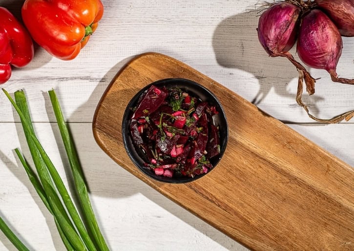 סלט סלק אדום מרוקאי בטעמים עשירים