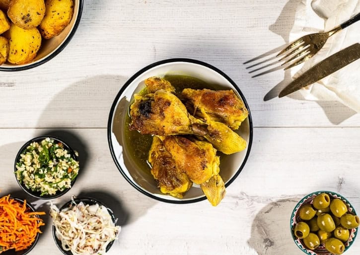 שוק עוף קלאסי אפוי בתנור בציפוי פריך עסיסי