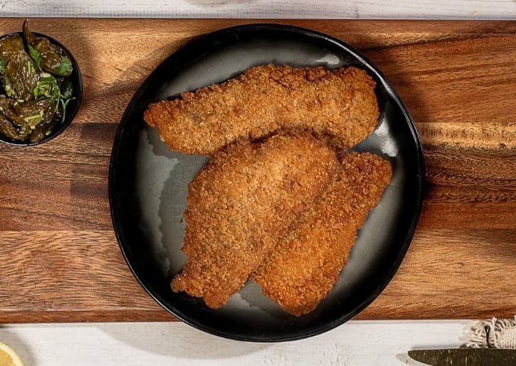 שניצל דג מפילה דג האיק בציפוי פריך