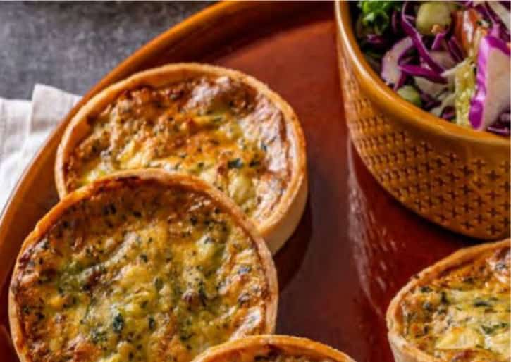 קיש פטריות עשיר בטעמים מעולה לארוחות משביעות